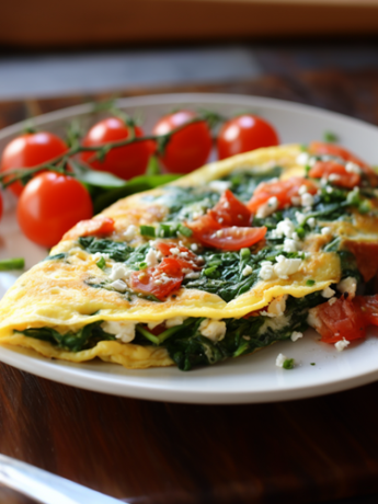 Spinich-And-Fetta-Omlet