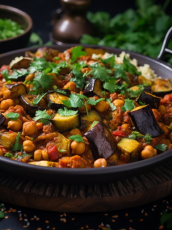 Eggplant and Chickpea Curry