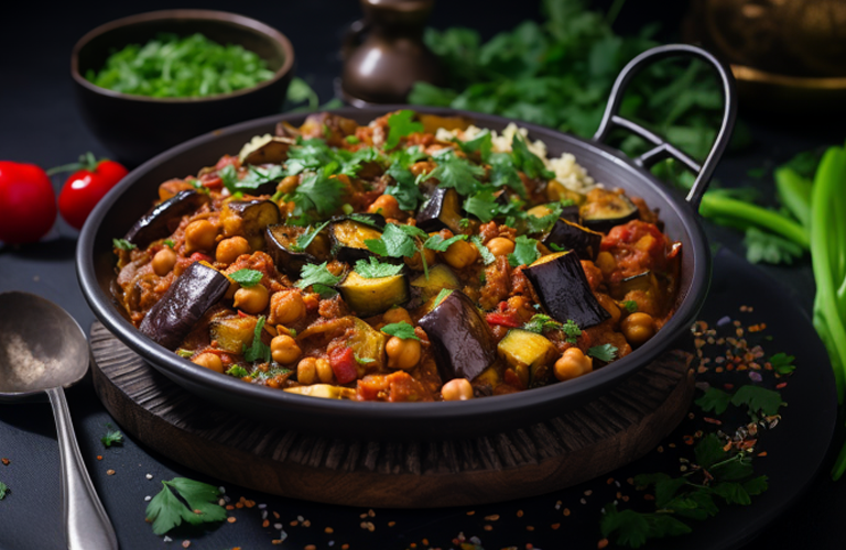 Eggplant and Chickpea Curry